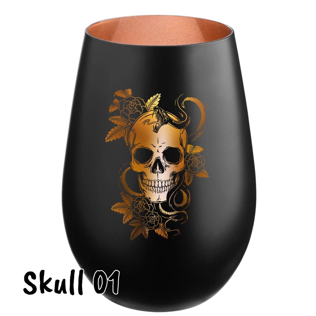 Erleuchte deine Nacht mit Style: Stölzle Lausitz Gläser mit Totenkopf-Motiv