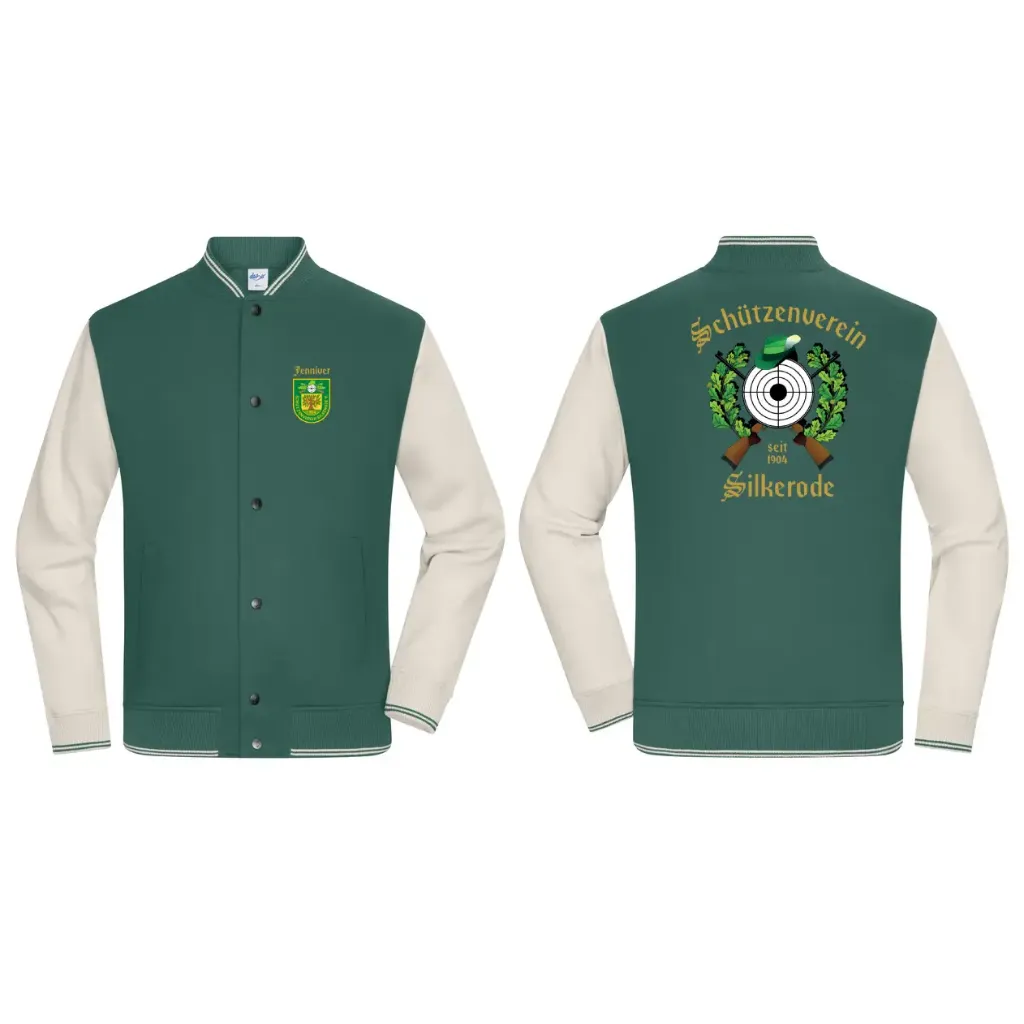 8044 Bio College Jacke Silkerode (XXS, Ohne Personalisierung)