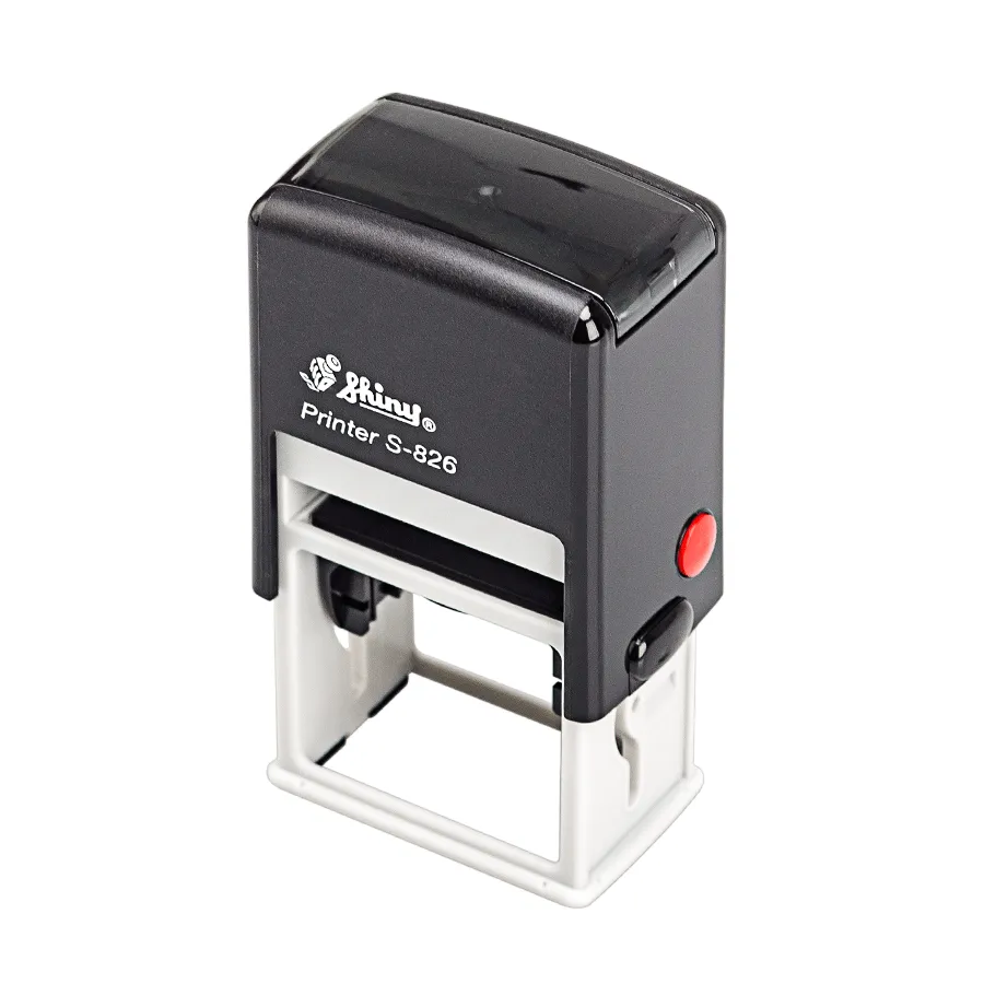 [BP-841-blk] Rechteckiger Automatikstempel – Shiny 26 × 10 mm (schwarz)