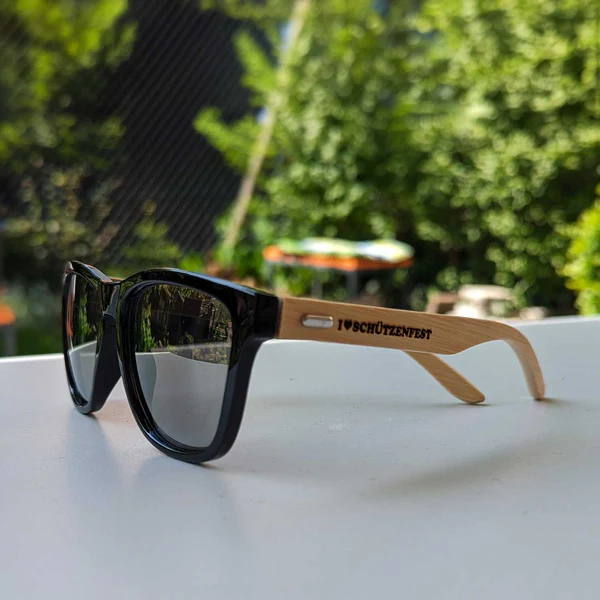 WALDGLANZ Sonnenbrille – „I ❤️ Schützenfest“ | HansArbeit