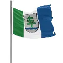 Hissfahne quer 'Fuhrbach' – Ideal für Masten ohne Ausleger,150x88cm