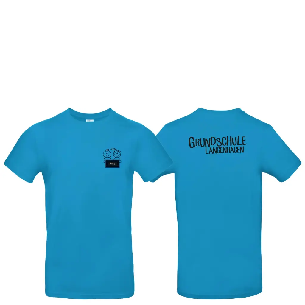 [GSL-TS-3-4 (98-104)-NAME] T-Shirt Grundschule Langenhagen - Atoll (3-4 (98-104))
