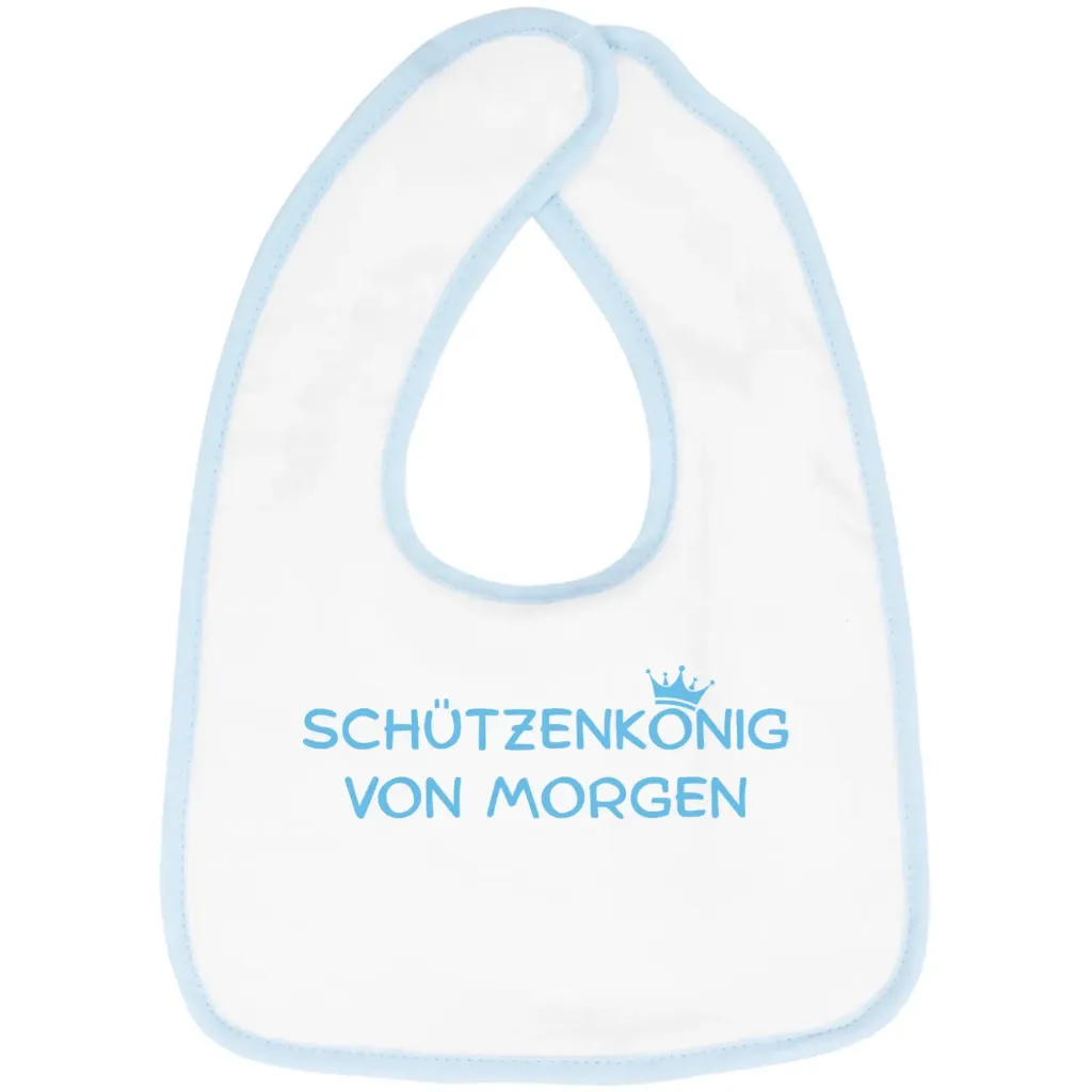Schützenkönig/in von morgen – Baby-Lätzchen von HansArbeit (Blau)