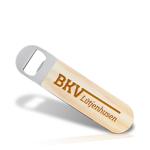 [SFS-SP3-BO-BKV] Edelstahl-Flaschenöffner mit Holzgriff – BKV Lütchenhusen