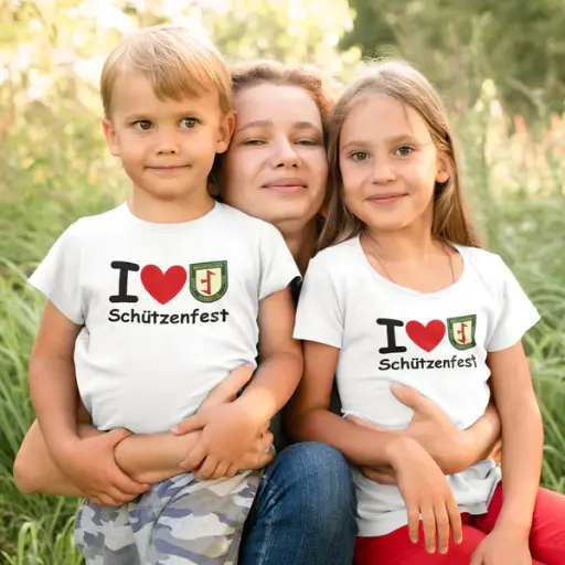 [F140K-BRS-92] Kinder T-Shirt "I Love Schützenfest" Brochthausen – Perfekt für kleine Schützenfest-Fans